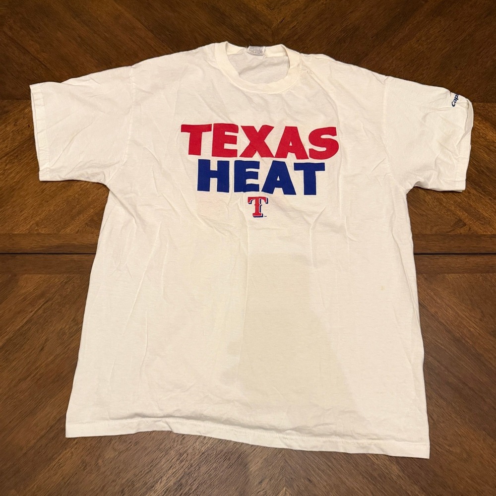 Jerzees Texas Rangers Yu Darvish 11 Texas Heat T-Shirt White Men XL MLB Baseball
